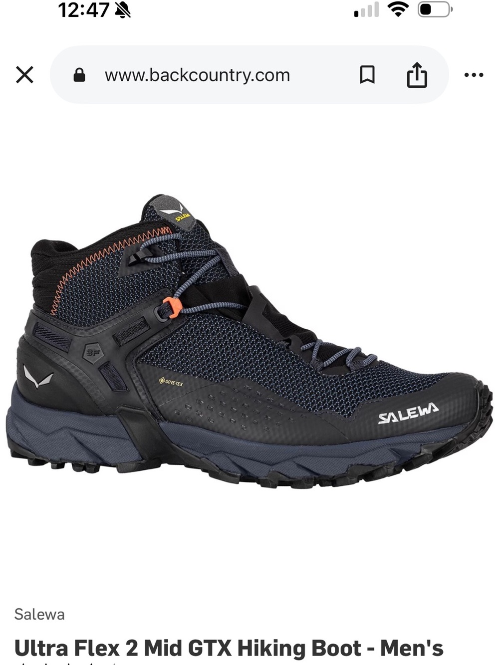 Salewa Men's Ultra Flex 2 Mid GTX, size 11.5